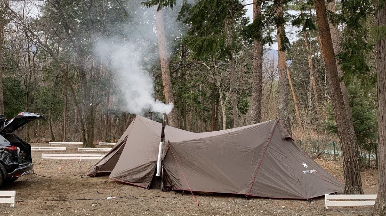 ちびストーブⅢ改造・耐熱ガラス扉へ変更、煙突ダンパー設置の写真