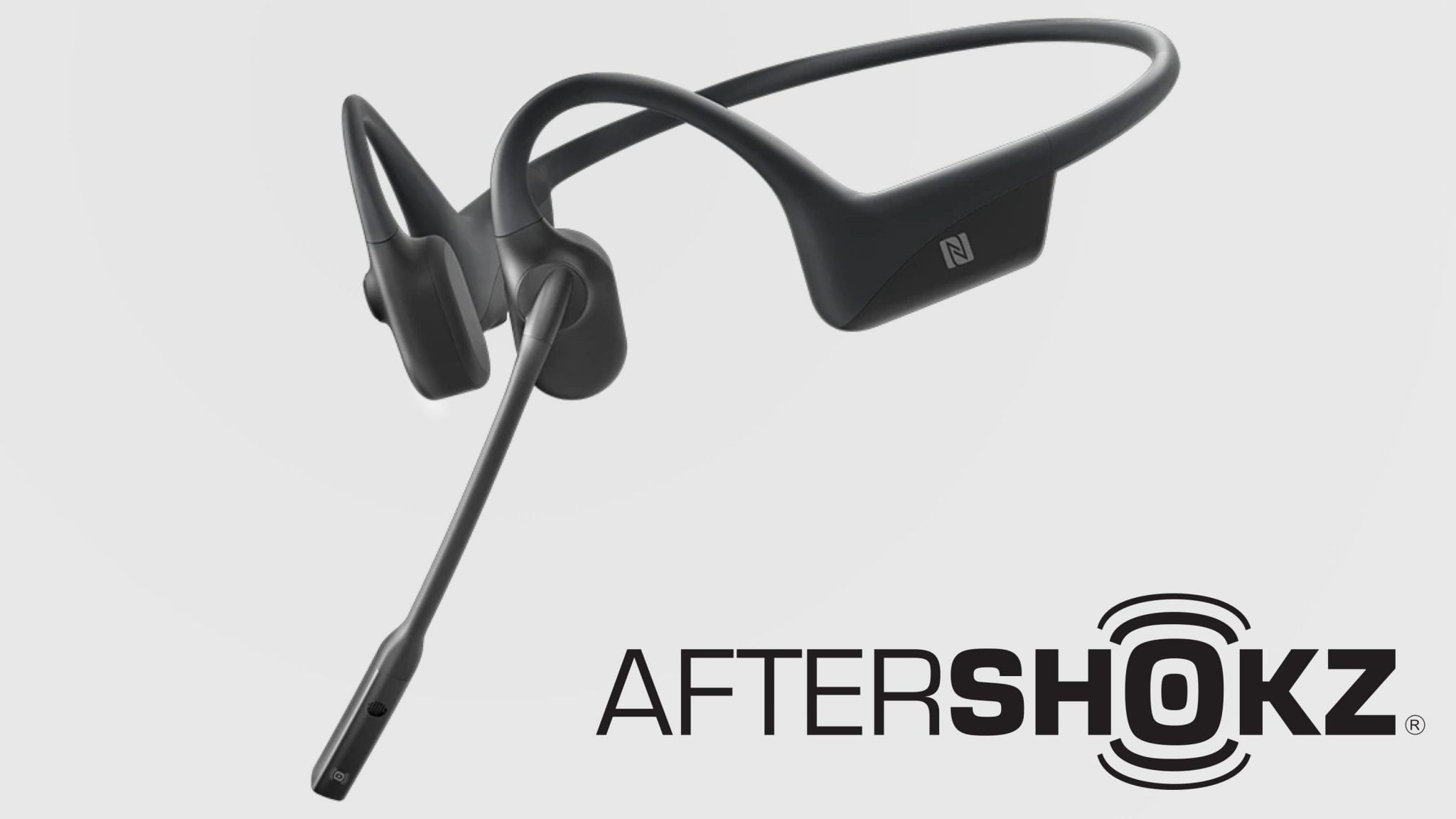 骨伝導ヘッドセット "shokz OPENCOMM"の写真