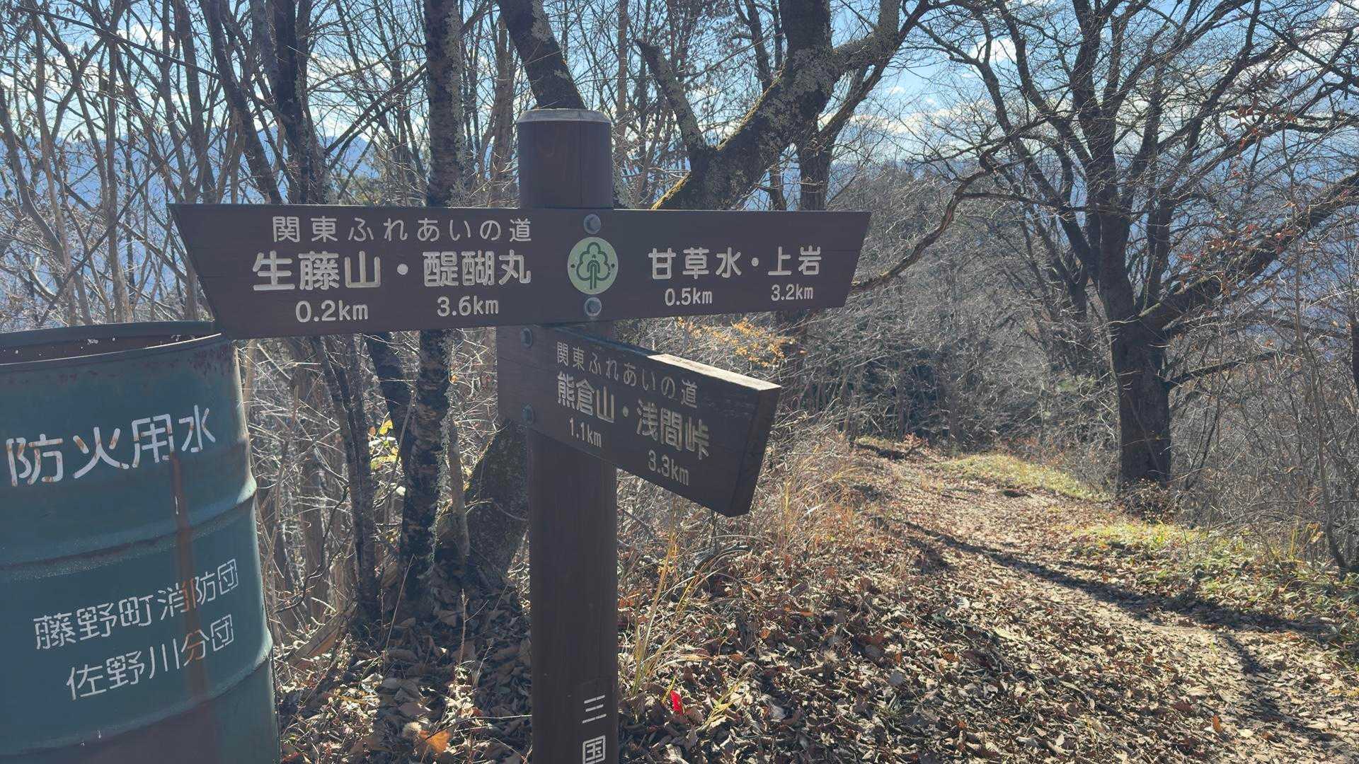 陣馬山・醍醐丸・生藤山・三国山縦走（関東ふれあいの道） の写真 15