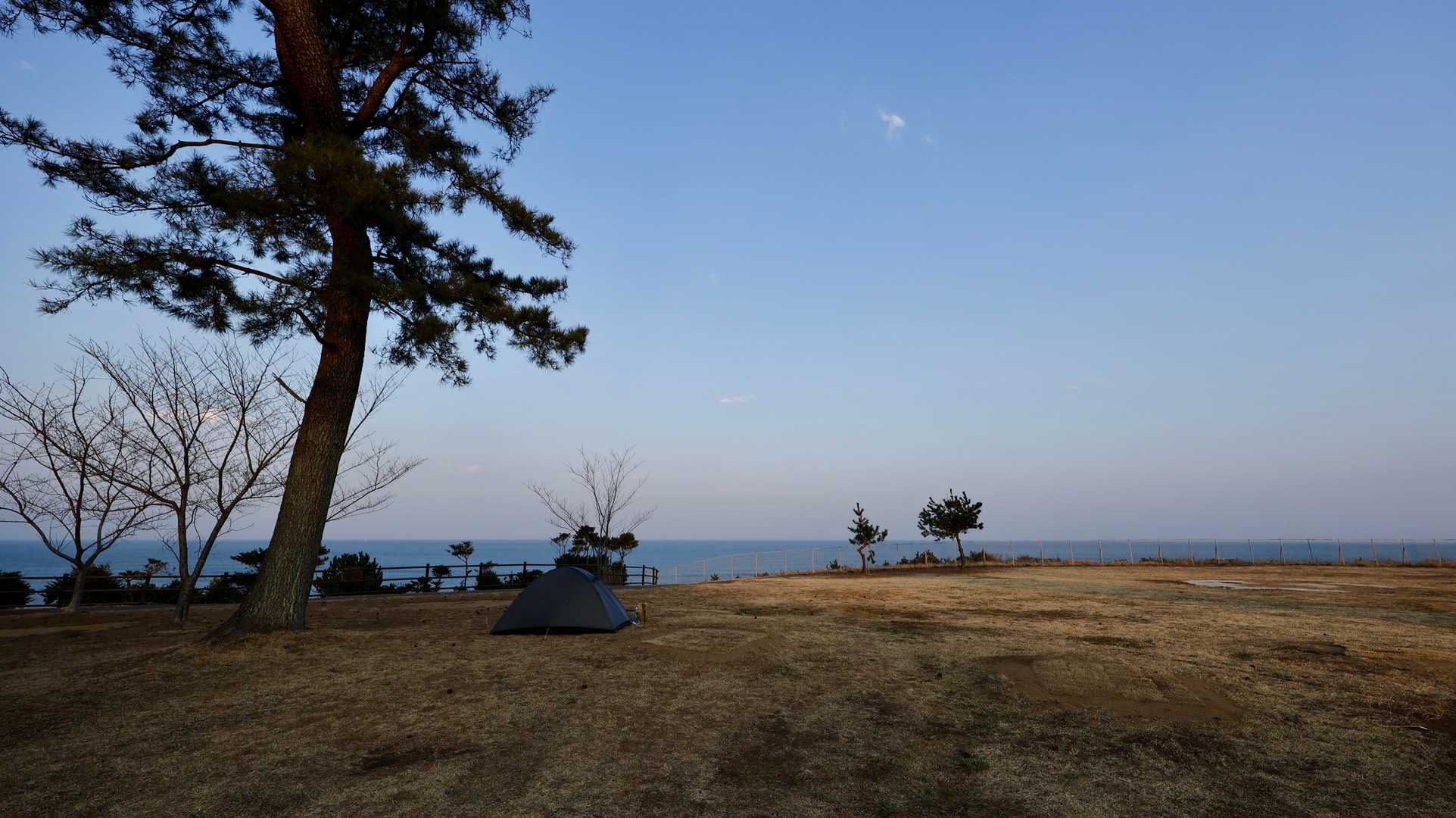2日目以降の3泊は天神岬のキャンプ場に連泊。