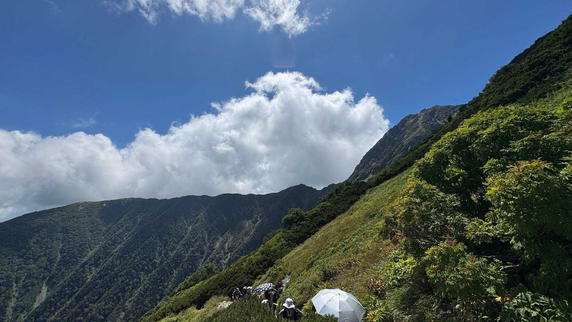 白根三山（北岳・間ノ岳・農鳥岳）、テン泊縦走 の写真 12