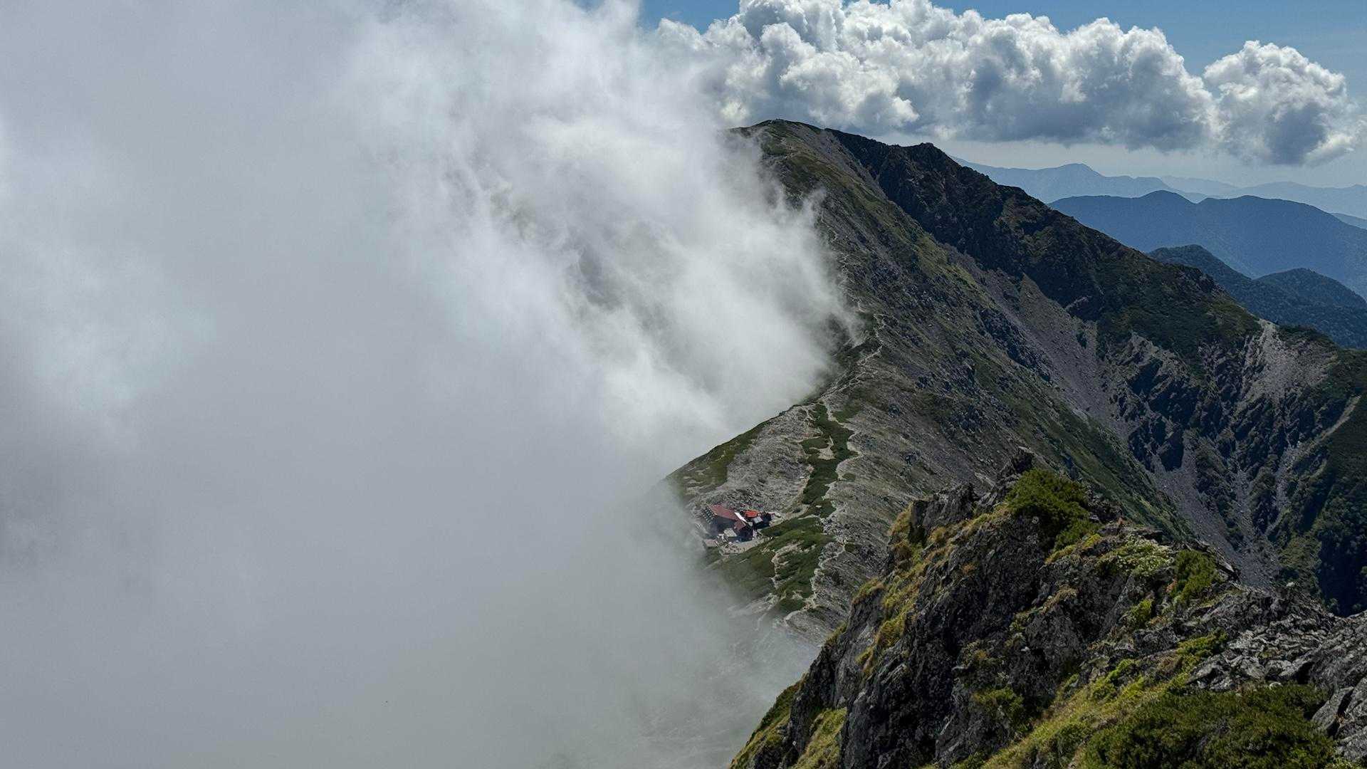 白根三山（北岳・間ノ岳・農鳥岳）、テン泊縦走 の写真 27