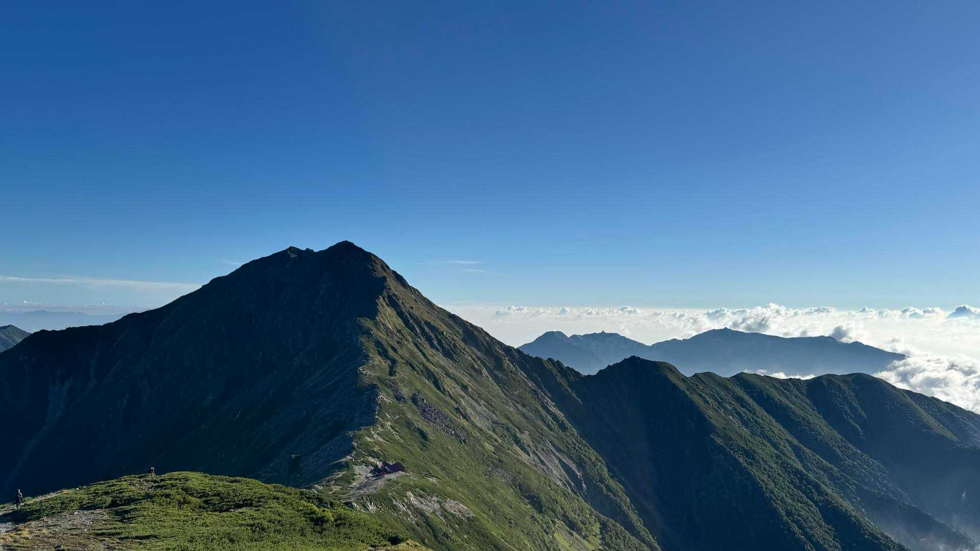 白根三山（北岳・間ノ岳・農鳥岳）、テン泊縦走 の写真 47