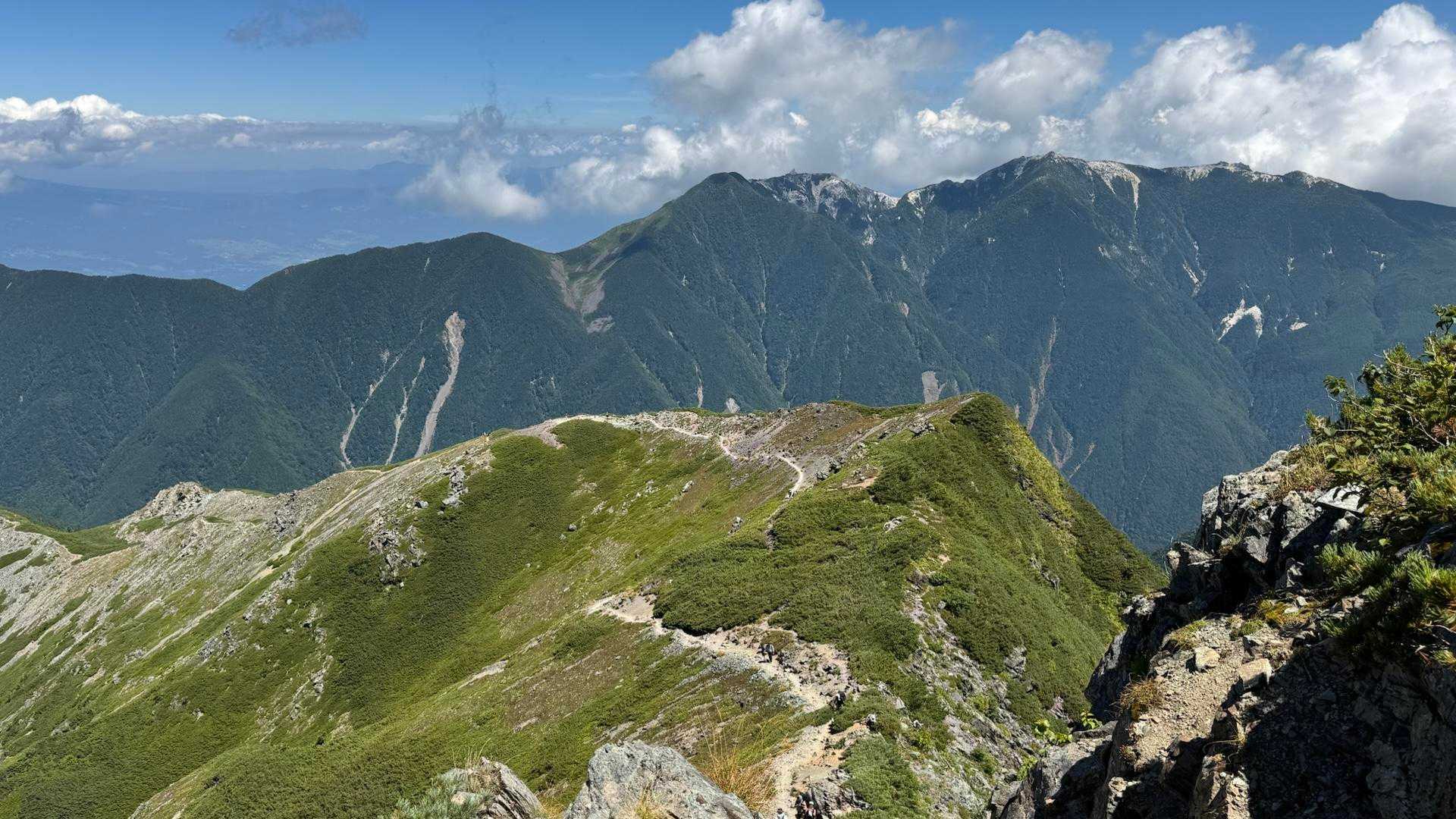 白根三山（北岳・間ノ岳・農鳥岳）、テン泊縦走 の写真 19