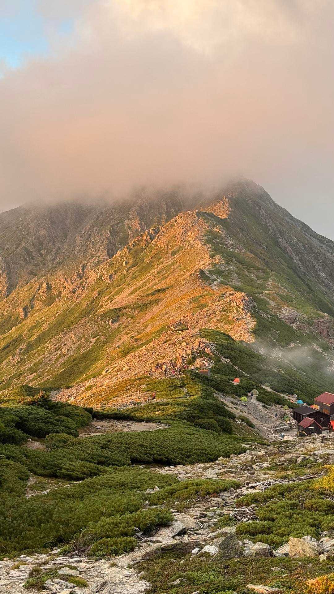 白根三山（北岳・間ノ岳・農鳥岳）、テン泊縦走 の写真 35