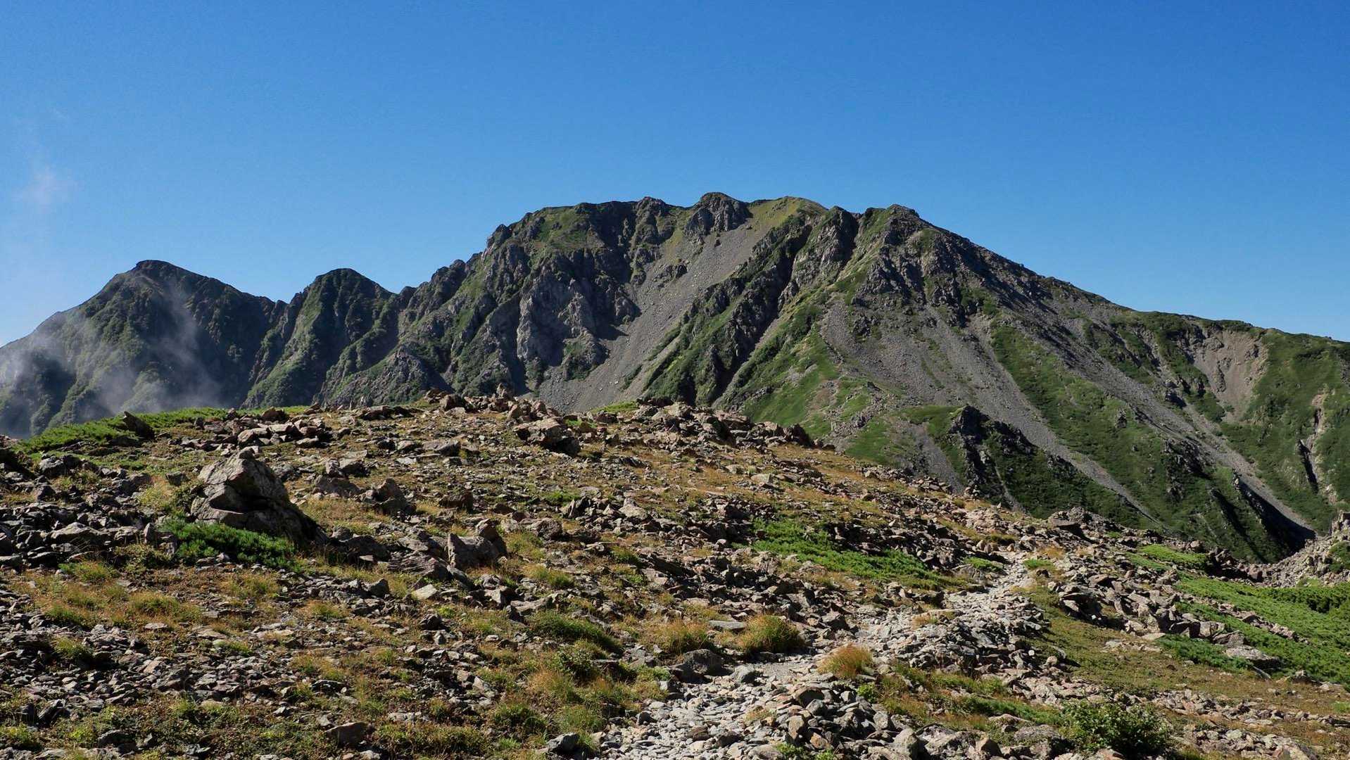 白根三山（北岳・間ノ岳・農鳥岳）、テン泊縦走 の写真 57