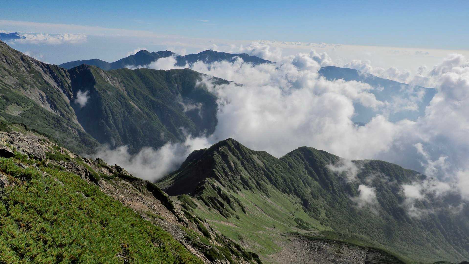 白根三山（北岳・間ノ岳・農鳥岳）、テン泊縦走 の写真 53