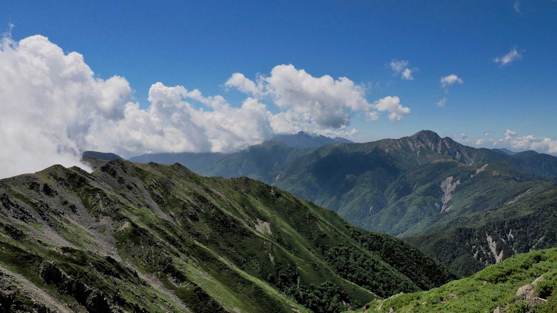 白根三山（北岳・間ノ岳・農鳥岳）、テン泊縦走 の写真 64