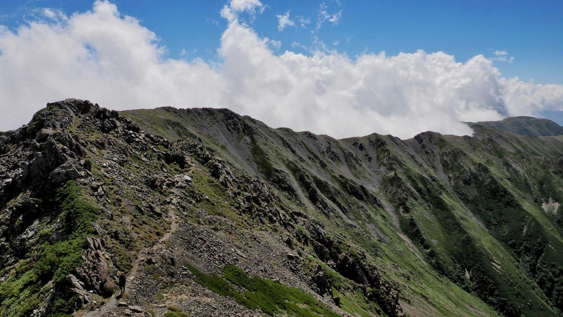 白根三山（北岳・間ノ岳・農鳥岳）、テン泊縦走 の写真 62