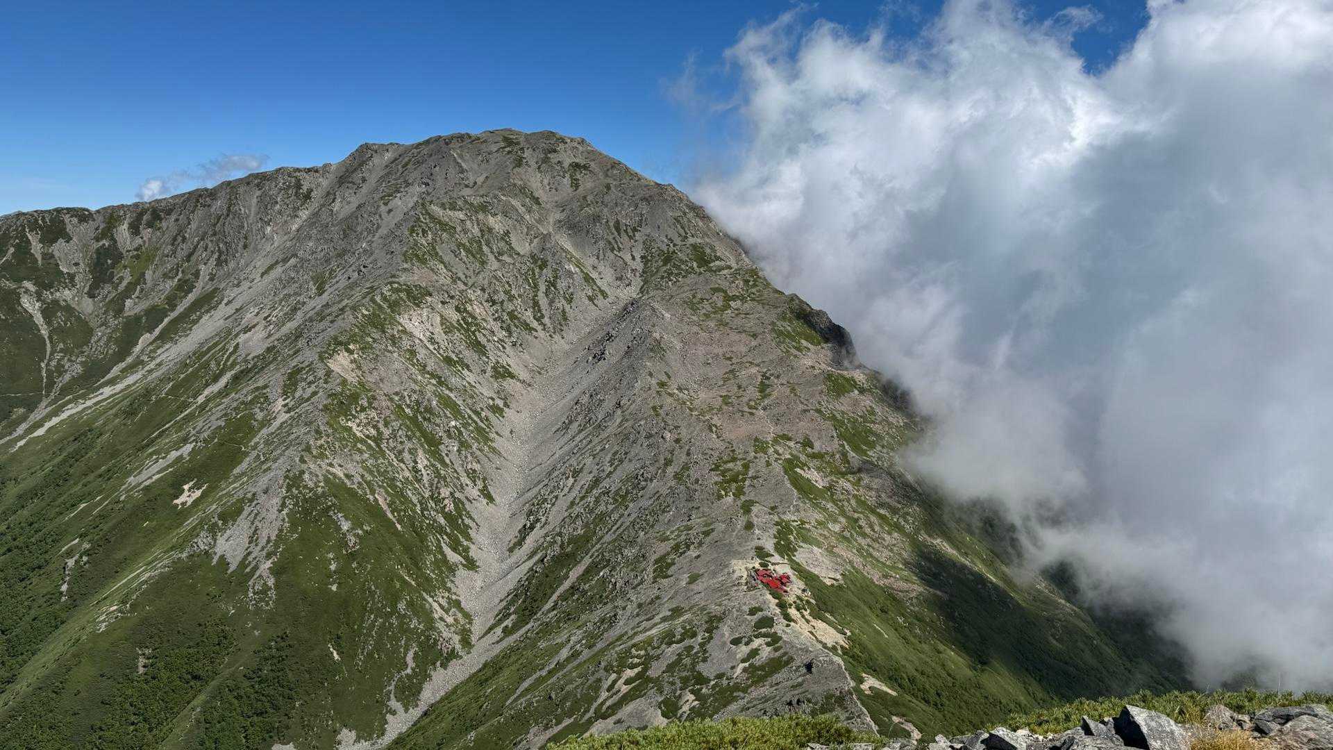 白根三山（北岳・間ノ岳・農鳥岳）、テン泊縦走 の写真 60