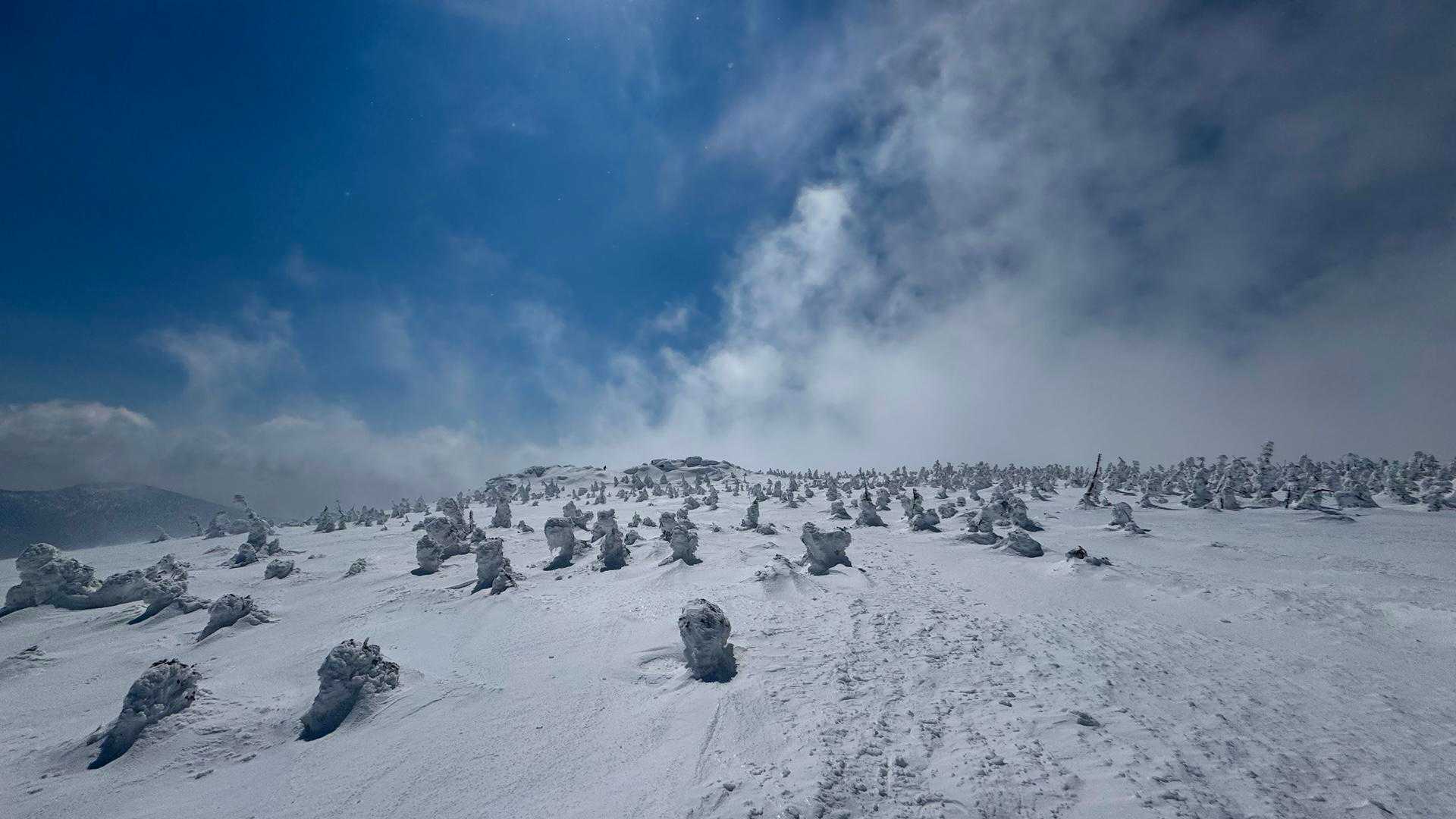 西吾妻山、スノーシューハイク の写真 11