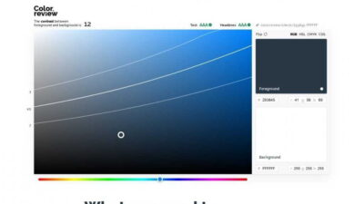カラーコントラスト確認ツール”Color.review”のアイキャッチ画像