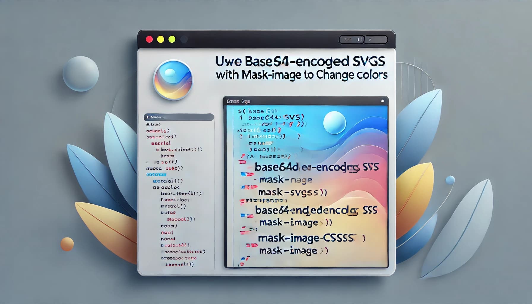 svgをbade64エンコードして、mask-image使って色変更する方法